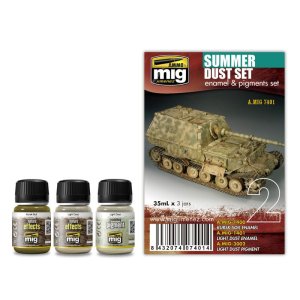 AMMO MIG 7401 - Summer Dust Set - Enamel & Pigments