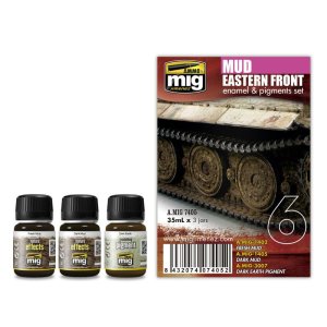 AMMO MIG 7405 - Eastern Front Mud - Enamel & Pigment Set