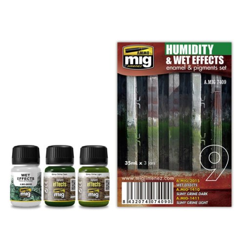 Go to product AMMO MIG 7409 - Humidity & Wet Effects - Enamel Weathering Set