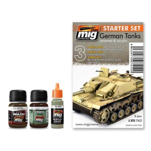 AMMO MIG 7412 - German Tanks - Enamel & Acrylic - Starter Set