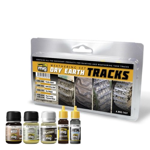 Go to product AMMO MIG 7437 - Dry Earth Tracks Weathering Set