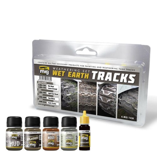 Go to product AMMO MIG 7438 - Wet Earth Tracks Weathering Set