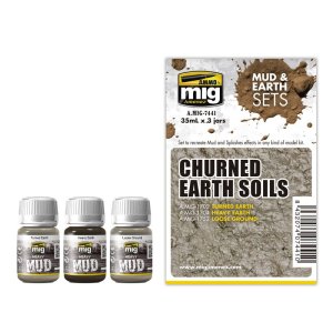 AMMO MIG 7441 - Churned Earth Soils - Mud & Earth Set 3 x 35 ml