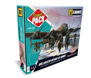 Ammo Mig 7814 - Zestaw do weatheringu Avro Lancaster and Night RAF Bombers Solution Set - Super Pack