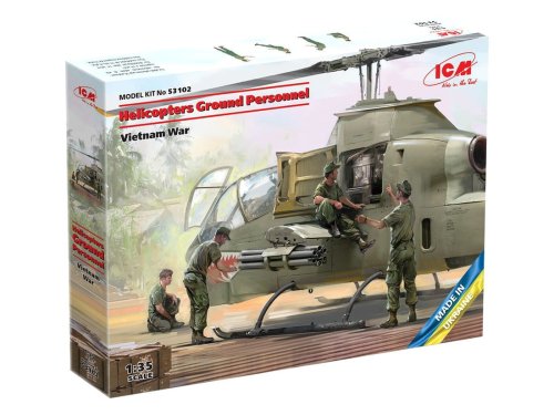 Go to product ICM 53102 - 1:35 Helicopters Ground Personnel Vietnam War
