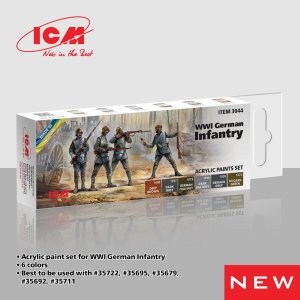 ICM 3044 - WWI German Infantry acrylic paint set