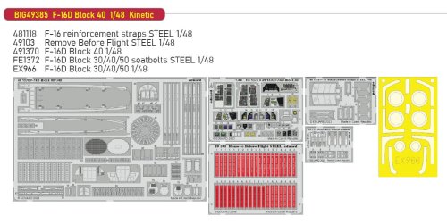 Go to product Eduard BIG49385 - 1:48 F-16D Block 40