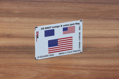 Go to product Eduard 3DL53013 - 1:350 US Navy ensign & union jack flag Space 3D Decals