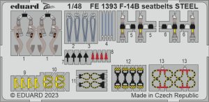 Eduard FE1393 - 1:48 F-14B seatbelts - Steel
