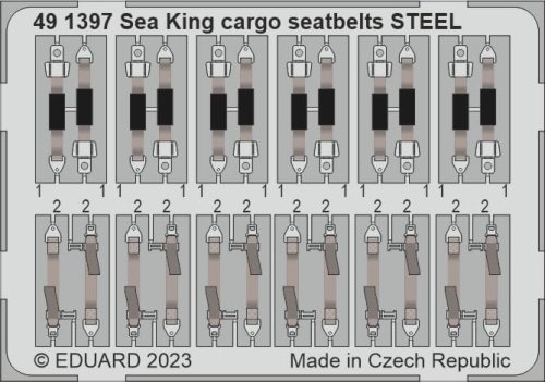 Go to product Eduard 491397 - 1:48 Sea King HU.5 cargo seatbelts - Steel