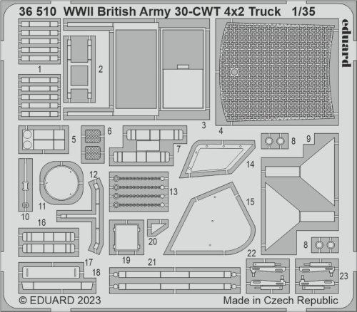 Go to product Eduard 36510 - 1:35 WWII British Army 30-CWT 4x2 Truck