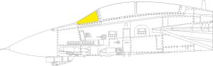 Eduard EX988 - 1:48 F-14B windshield TFace