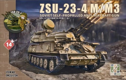 Go to product Zimi Model 35123H - 1:35 ZSU-23-4 M/M3 Soviet Self-Propelled Anti-Aircraft Gun
