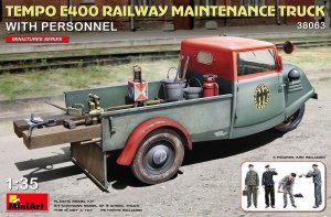 Mini Art 38063 - 1:35 Tempo E400 Railway Maintenance Truck