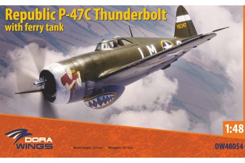 Go to product Dora Wings DW 48054 - 1:48 Republic P-47C Thunderbolt with Ferry Tank