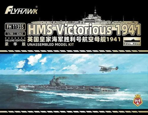 Go to product Flyhawk 1135S - 1:700 HMS Victorious 1941 Deluxe Edition