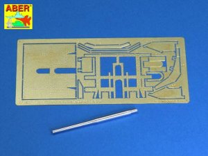 ABER 72L-47  - 1:72 Italian 90mm barrel for 90/53 Gun and additional fully detailed shield