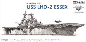Pontos 37001R1 - 1:350 USS LHD-2 Essex Kit + Detail Up Set