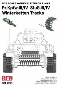 Rye Field Model 5084 - 1:35 Pz.Kpfw. III/IV StuG. III/IV Workable Winterketten Tracks
