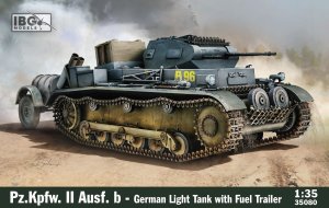 IBG 35080 - 1:35 Pz.Kpfw. II Ausf. b - German LT with Fuel Trailer