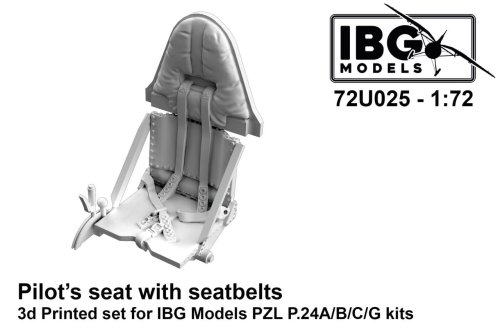 Go to product IBG 72U025 - 1:72 Pilot's Seat with Seatbelts for PZ P.24A/B/C/G