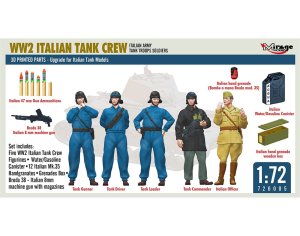 Mirage 720005 - 1:72 WW2 Italian Tank Crew