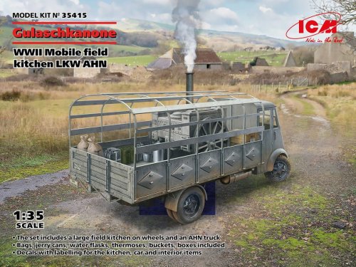 Go to product ICM 35415 - 1:35 "Gulaschkanone" WWII German Mobile Field Kitchen LKW AHN