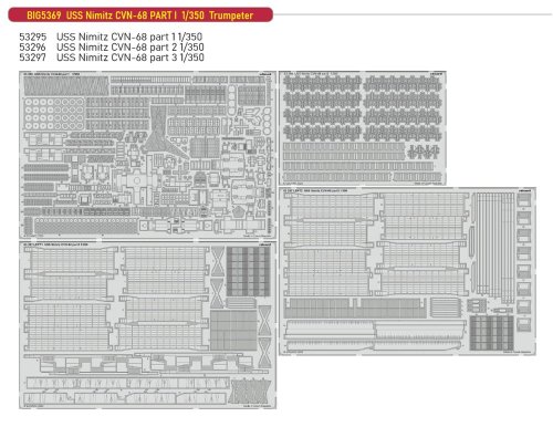 Go to product Eduard BIG5369 - 1:350 USS Nimitz CVN-68 Part I