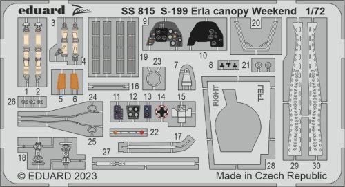 Go to product Eduard SS815 - 1:72 S-199 Erla canopy Weekend