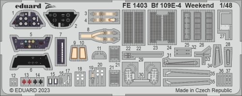 Go to product Eduard FE1403 - 1:48 Bf 109E-4 Weekend
