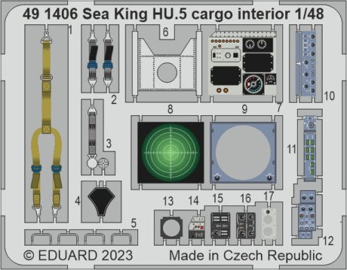 Go to product Eduard 491406 - 1:48 Sea King HU.5 cargo interior