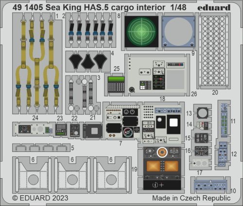 Go to product Eduard 491405 - 1:48 Sea King HAS.5 cargo interior