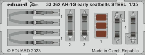 Go to product Eduard 33362 - 1:35 AH-1G early seatbelts - Steel