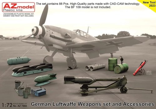 Go to product AZ Models 7860 - 1:72 German Luftwaffe Weapons set and Accessories