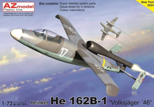 Go to product AZ Models 7851 - 1:72 Heinkel He 162B-1 Volksjäger 46