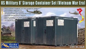 Gecko Models 35GM0112 - 1:35 US Military 8's Storage Container Set Vietnam War Era
