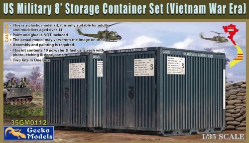 Go to product Gecko Models 35GM0112 - 1:35 US Military 8's Storage Container Set Vietnam War Era