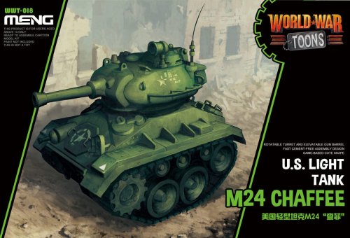 Go to product Meng Model WWT018 - World War Toons M24 Chaffee U.S. Light Tank