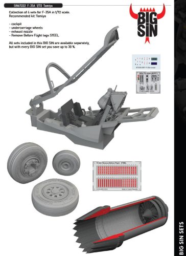 Go to product Eduard SIN67222 - 1:72 F-35A