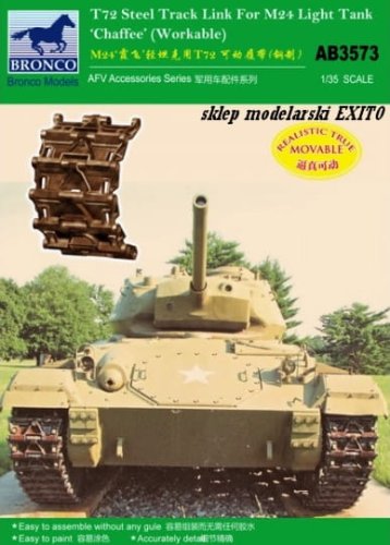 Go to product Bronco AB 3573 - 1:35 M24 Chaffee T72 Steel Track Link Workable