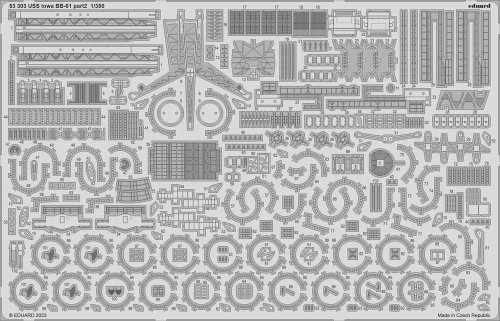 Go to product Eduard 53303 - 1:350 USS Iowa BB-61 part 2