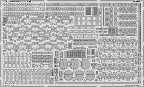 Go to product Eduard 53302 - 1:350 USS Iowa BB-61 part 1