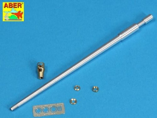 Go to product Aber 35L-056n - 1:35 7,5cm KwK 42 L/70 metal gun barrel with middle type muzzle brake for Panther Ausf.G late production