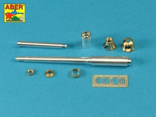 Go to product Aber 35L-076n - 1:35 88mm Kwk 36 L/56 metal gun barrel with early type muzzle brake for Tiger I early