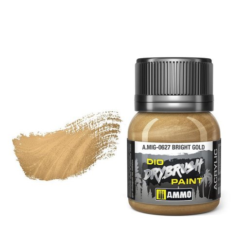 Go to product Ammo Mig 0627 - Dio Drybrush Bright Gold 40 ml