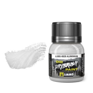 Ammo Mig 0628 - Dio Drybrush Aluminium 40 ml