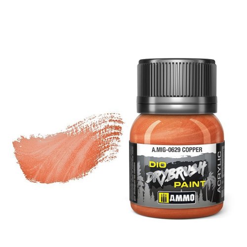 Go to product Ammo Mig 0629 - Dio Drybrush Copper 40 ml