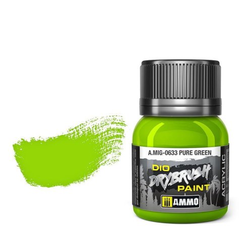 Go to product Ammo Mig 0633 - Dio Drybrush Pure Green 40 ml
