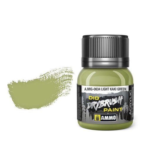 Go to product Ammo Mig 0634 - Dio Drybrush Light Khaki Green 40 ml