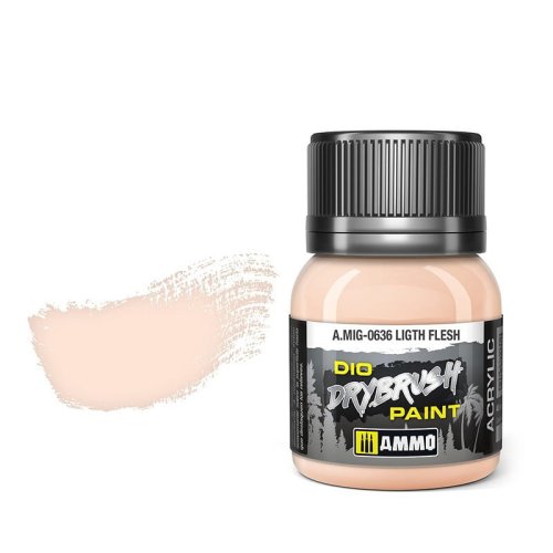 Go to product Ammo Mig 0636 - Dio Drybrush Ligth Flesh 40 ml